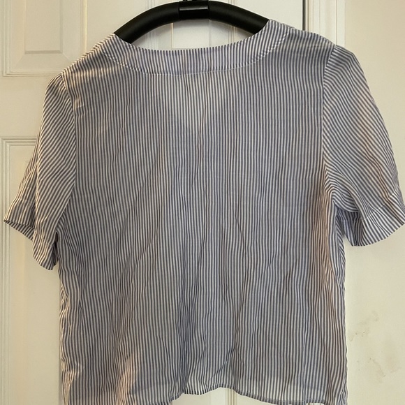 A. New. Day. Medium blue and white stripped top. - Picture 3 of 4